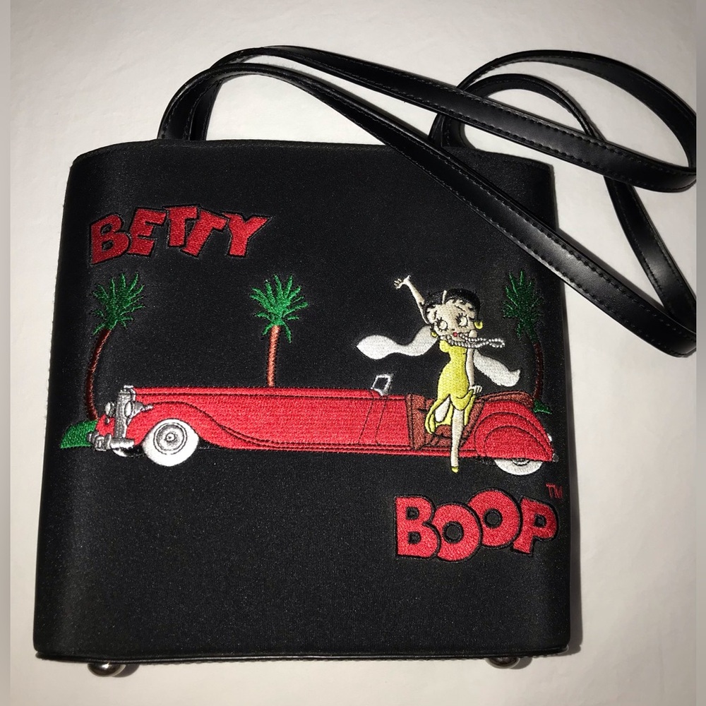 Betty Boop embroidered handbag